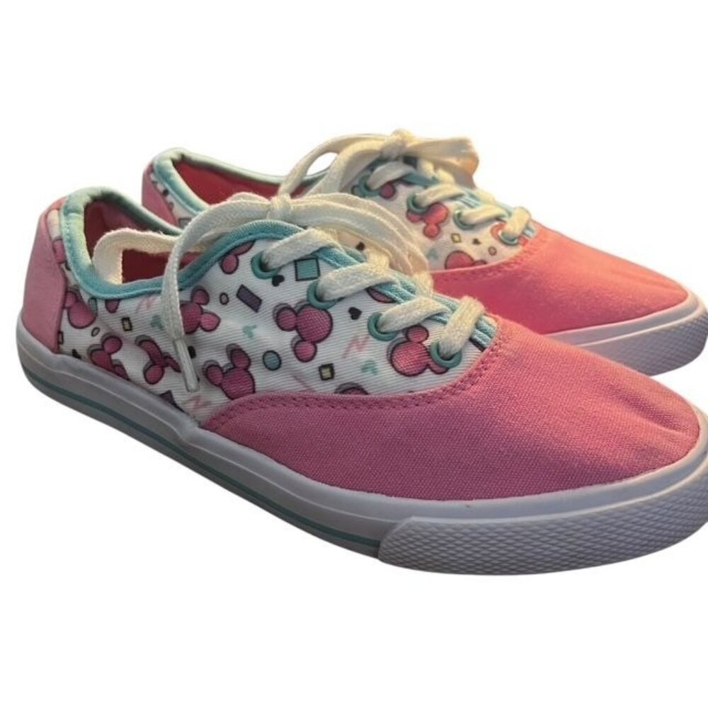 Disney Mickey & Friends Girls Retro Print Sneakers Size Youth 1